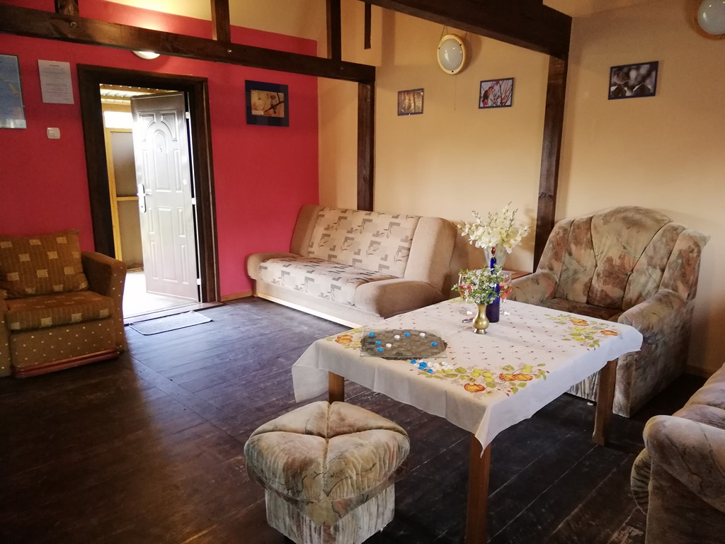 Wnętrze domku Drewniak