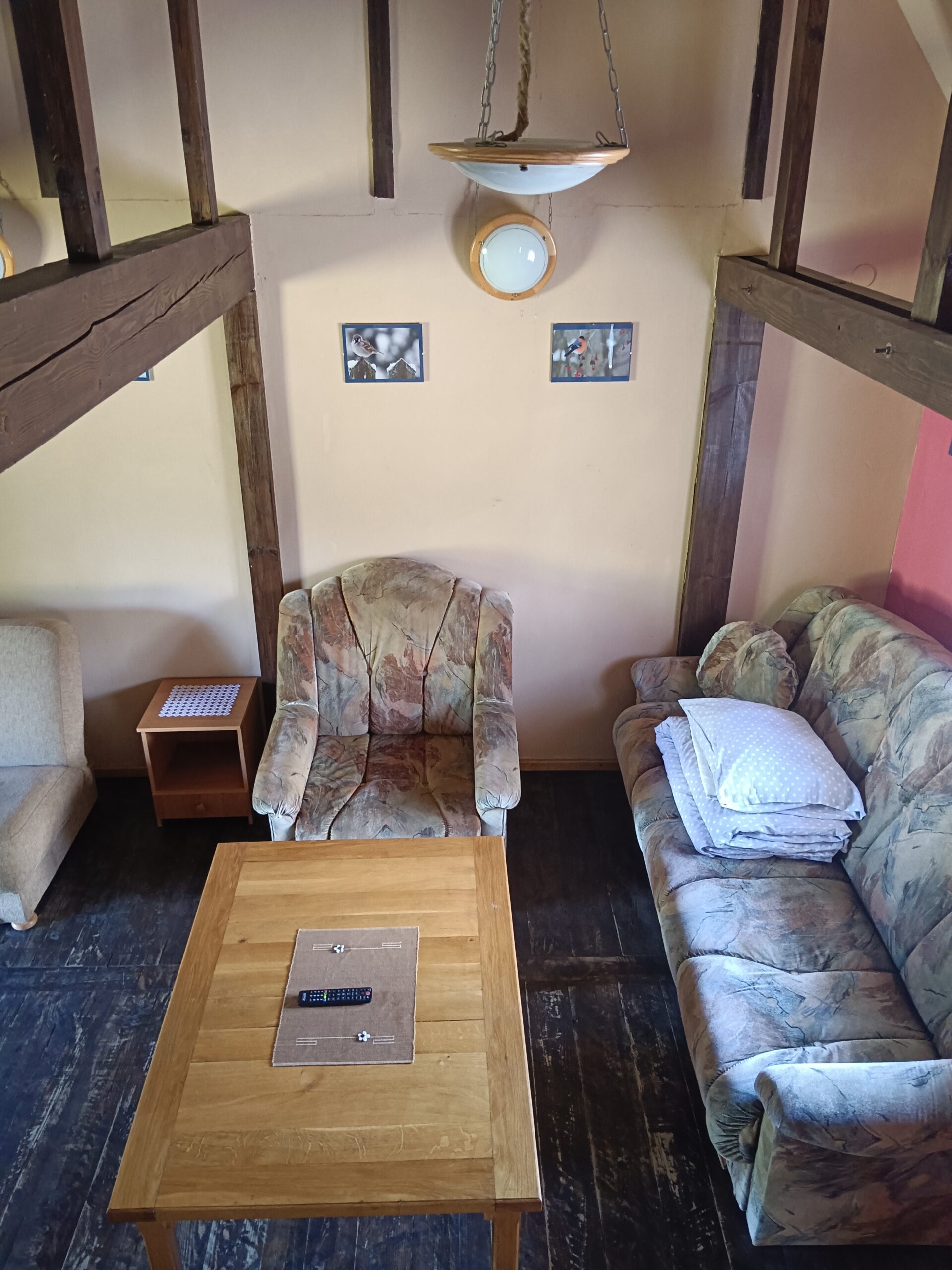 Wnętrze domku Drewniak