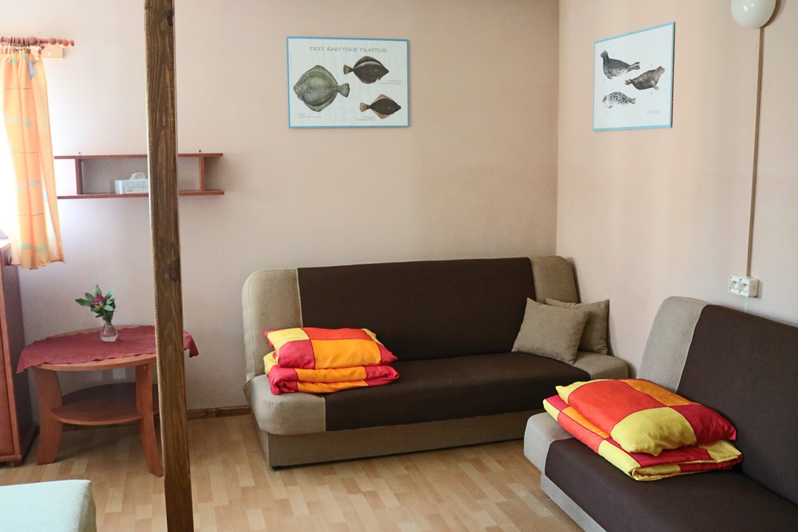 Wnętrze domku Słonecznik